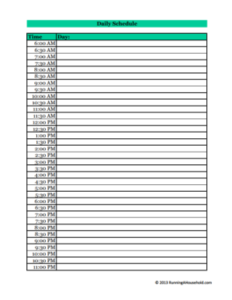 Schedule - Daily 2