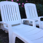 White lounge chairs