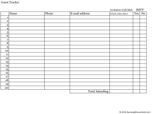 Planning Thanksgiving Dinner - Running A Household