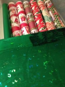 Gift Wrap Storage Bin