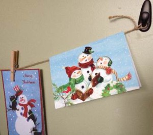 Hanging Christmas Cards