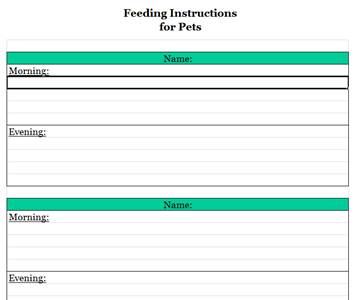 Puppy Feeding Schedule Chart