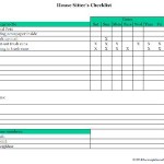 House Sitters Checklist
