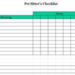 Pet Sitters Checklist