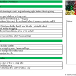 printable Christmas Checklist for November