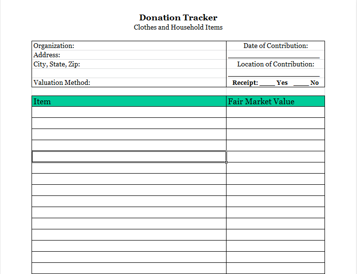 How To Keep Track Of Your Charitable Contributions - Running A Household