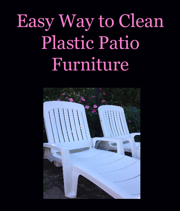 best way to clean outdoor plastic chairs